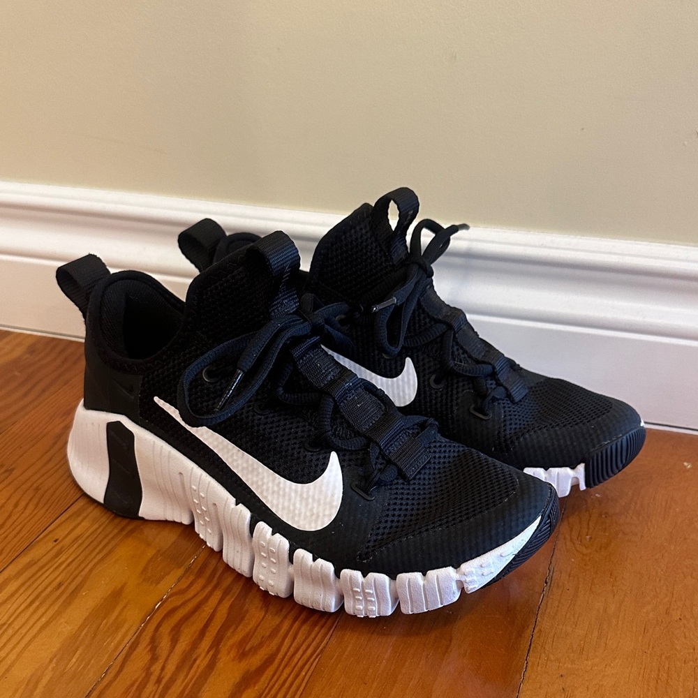Nike Black and White Mesh Sneakers